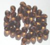 25 8mm Faceted Smoke Topaz Firepolish Beads